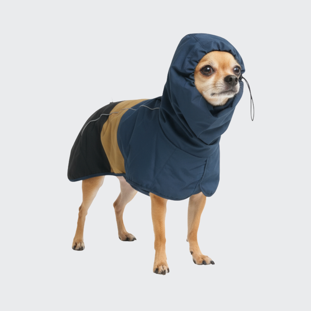 Breatheshield™ Dog Raincoat - Blue Gold Black – SPARK PAWS