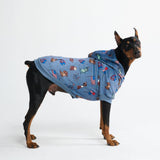 USA Hoodie Blue||size:4XL,5XL