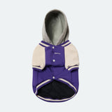 Dog Varsity Jacket - Purple
