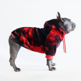 Velvet Red Black Hoodie||size:L,XL