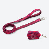 Leash and Poop Bag Holder Set - Fuchsia Camo