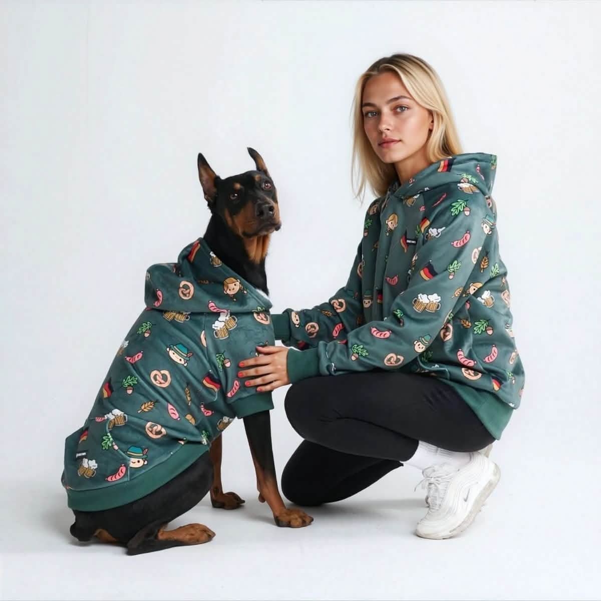 The Germany Human Hoodie - Dark Green – SPARK PAWS