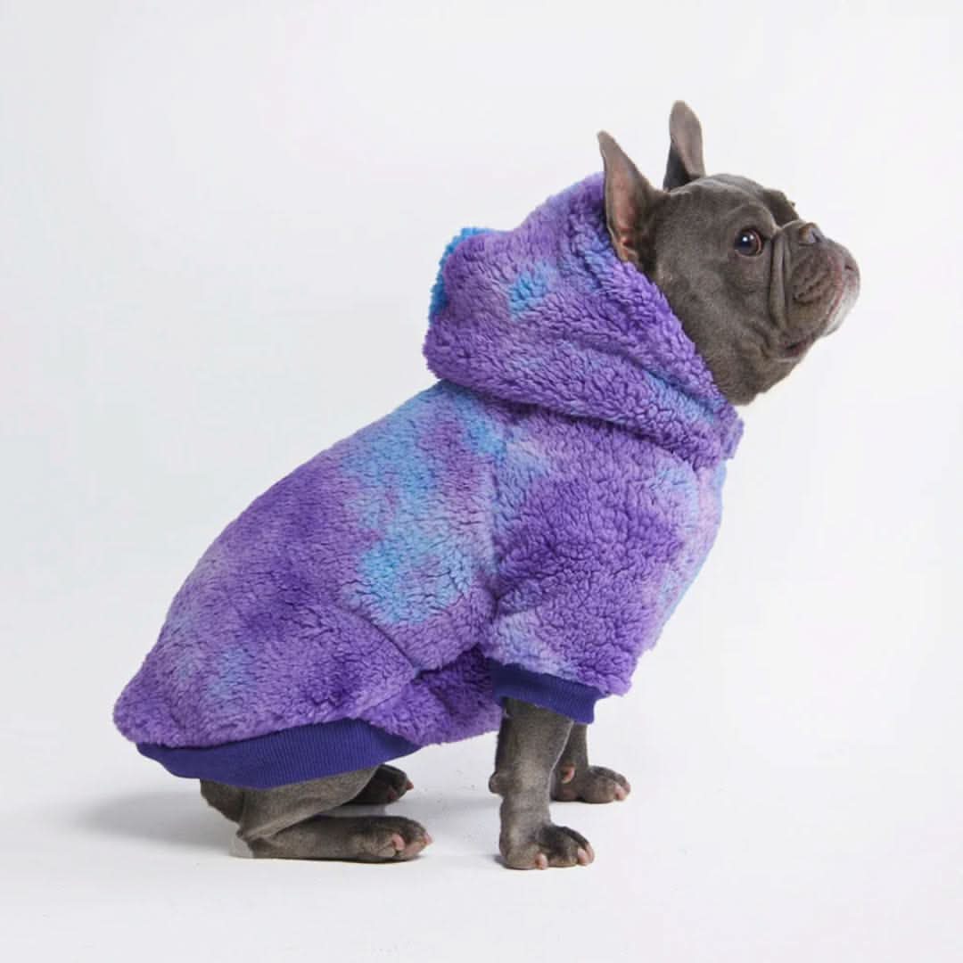 Ehyphen BonBon ラビットファーパーカー Dog Hoodie Sweater in Leopard | Cozy Fabric and Fit – FURB