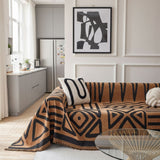 Boho Brown Couch Cover