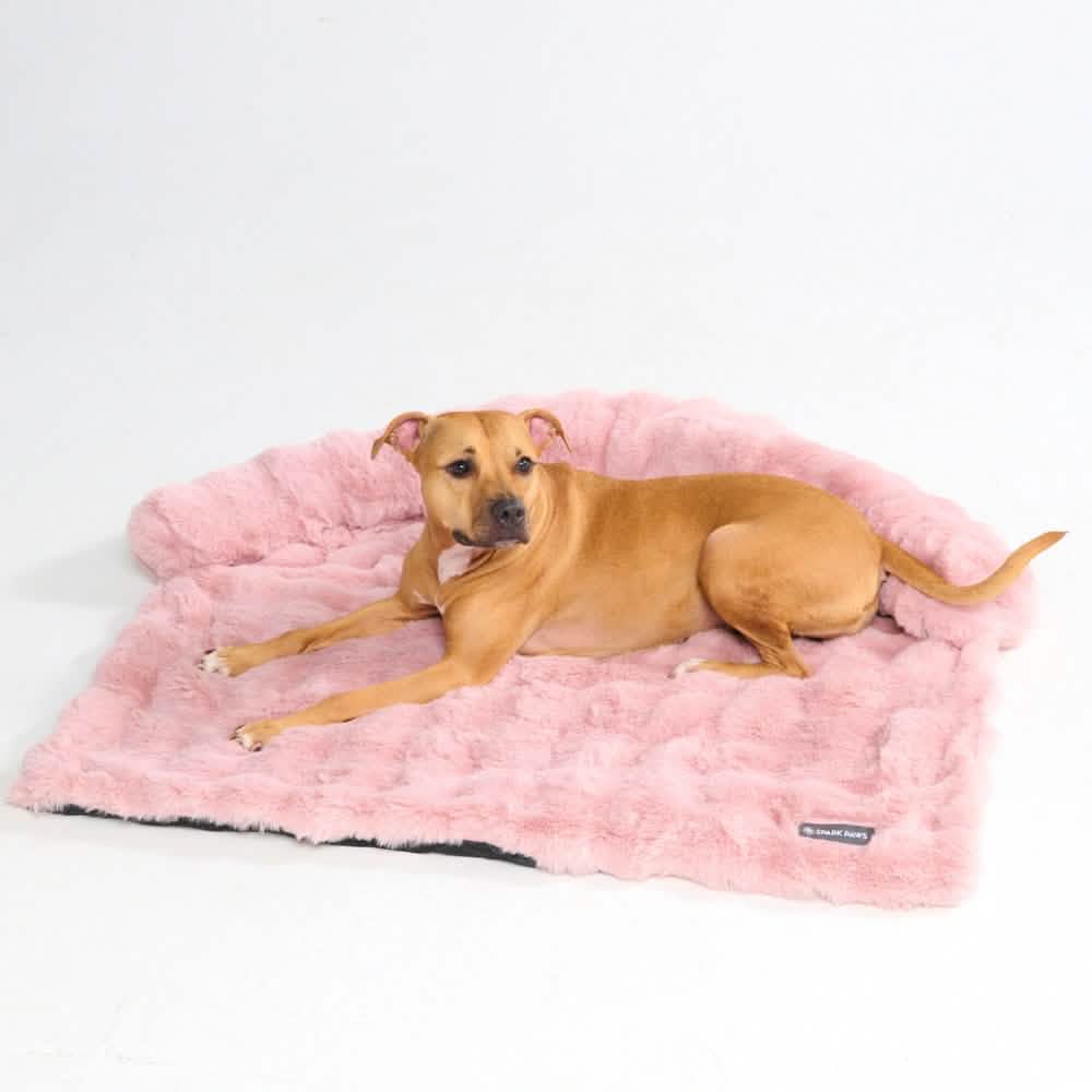 新品タグ付き☆ルシアンペラフィネ☆クッション☆ピンク☆コットン100% Calming Fluffy Couch Cover Dog Bed - Pink – SPARK PAWS
