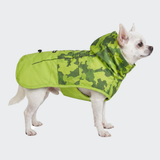 Dog Raincoat - Camo Lime||size:S,M