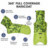 Dog Raincoat - Camo Lime||size:S,M,L,XL,2XL,3XL,4XL,5XL