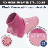 Pink Plush Fleece Dog Sweater||size:S,M,L,XL,2XL,3XL,4XL