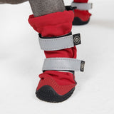 Flex Shell Waterproof Dog Boots - Red