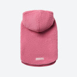 Teddy Sherpa Dog Jacket - Dark Pink