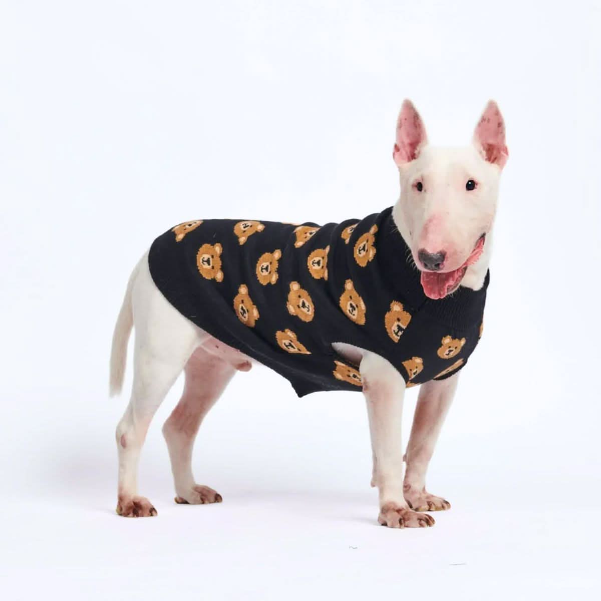 Broken Teddy Bear Knit Dog Sweater - Black – SPARK PAWS
