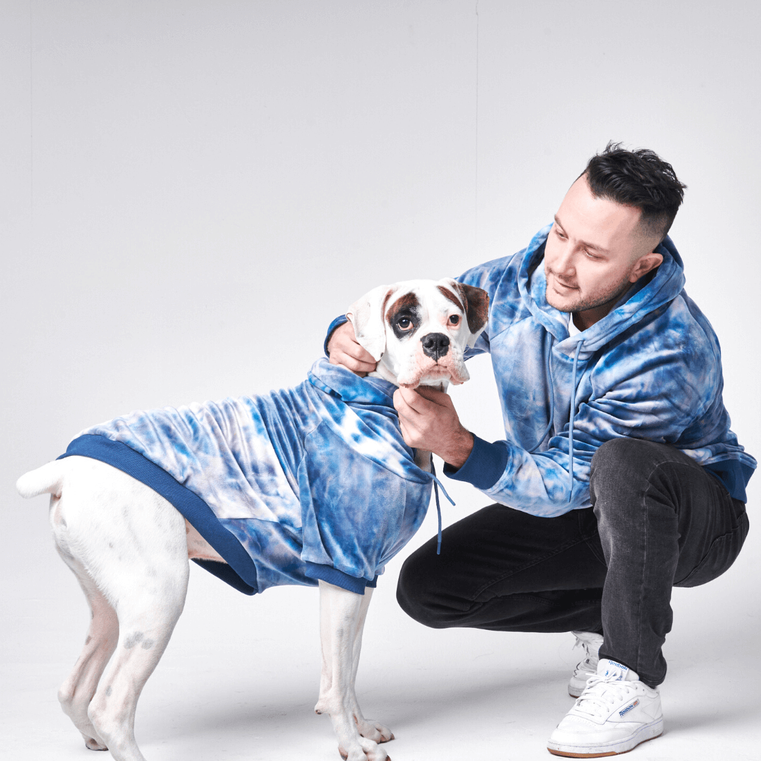 Velvet Human Hoodie - Sapphire Blue – SPARK PAWS Velvet Human Hoodie - Sapphire Blue – SPARK PAWS