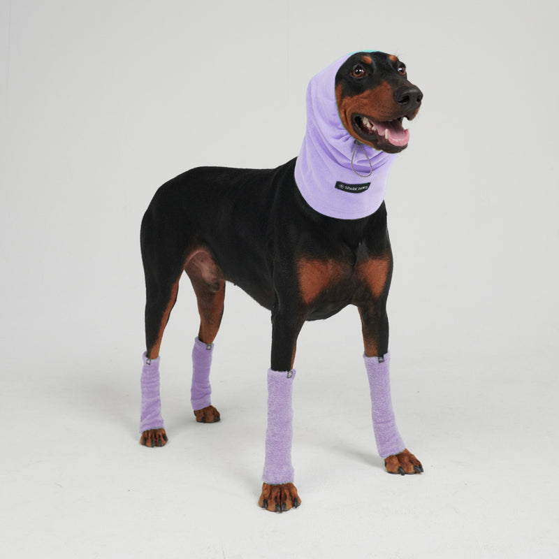 Stretchy Fleece Dog Leg Warmer Sleeves - Purple