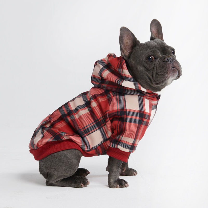 Plaid Dog Hoodie