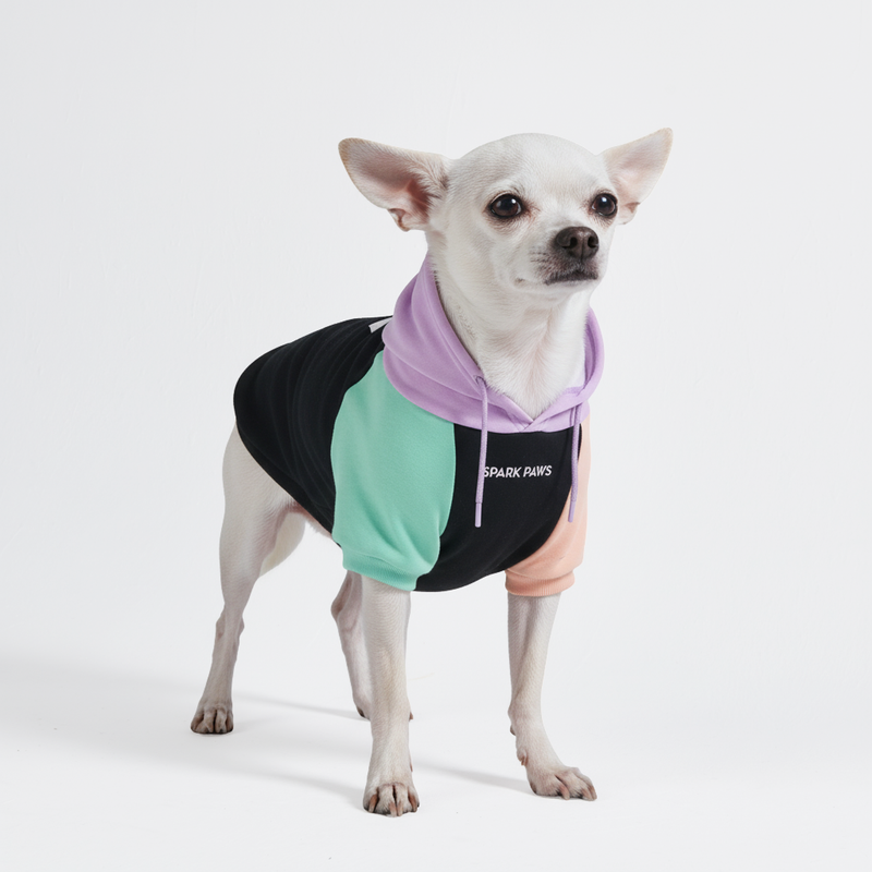 Color Block Dog Hoodies - Main Image
