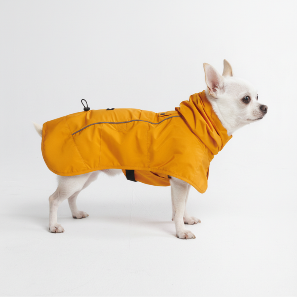 Breatheshield™ Dog Raincoat - Mustard Yellow – SPARK PAWS