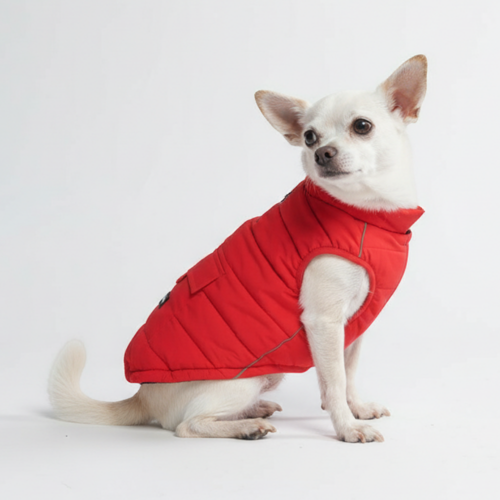 WarmShield Water-Resistant Jacket - Red – SPARK PAWS