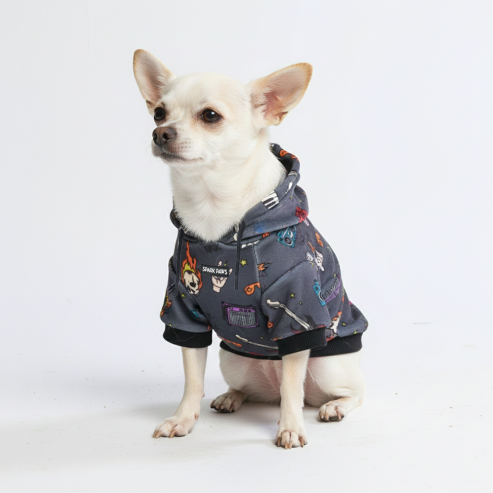 Rock and Roll Dog Hoodie – SPARK PAWS