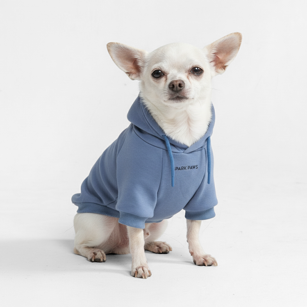 Essential Dog Hoodie - Slate Blue – SPARK PAWS