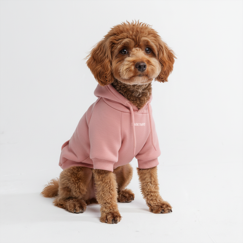 Essential Dog Hoodie Dusty Pink – SPARK PAWS - Main Image