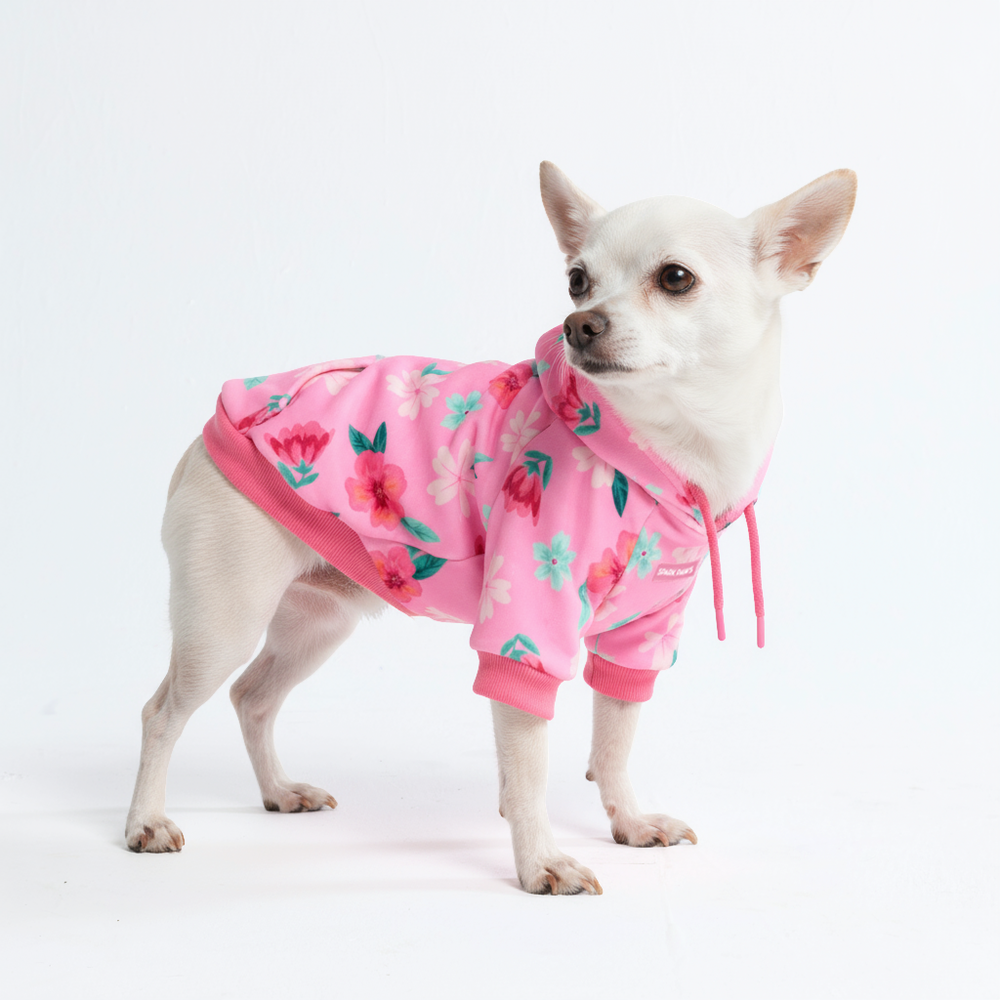 Blossom Dog Hoodie - Pink – SPARK PAWS