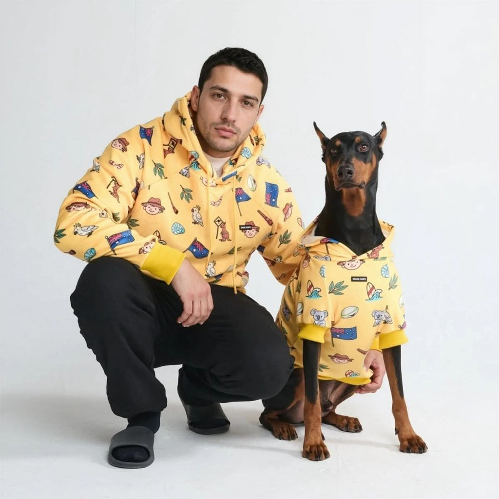 The Australia Human Hoodie - Yellow – SPARK PAWS