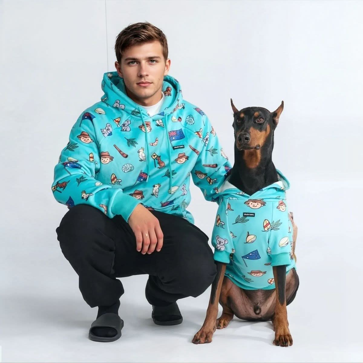 The Australia Dog Hoodie - Teal – SPARK PAWS