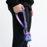 Multipurpose Seatbelt Handsfree Leash & Poop Bag Holder Set - 90s Retro