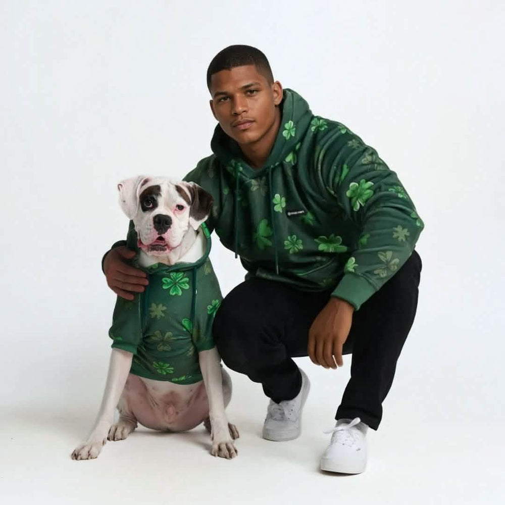 St. Paddy's Human Hoodie - Dark Green (Limited Edition) – SPARK PAWS