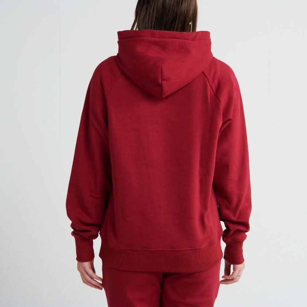 Essential Human Hoodie - Burgundy – SPARK PAWS