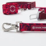 Multipurpose Seatbelt Handsfree Leash & Poop Bag Holder Set - Fuchsia Camo