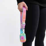 Multipurpose Seatbelt Handsfree Leash & Poop Bag Holder Set - Pastel Icing
