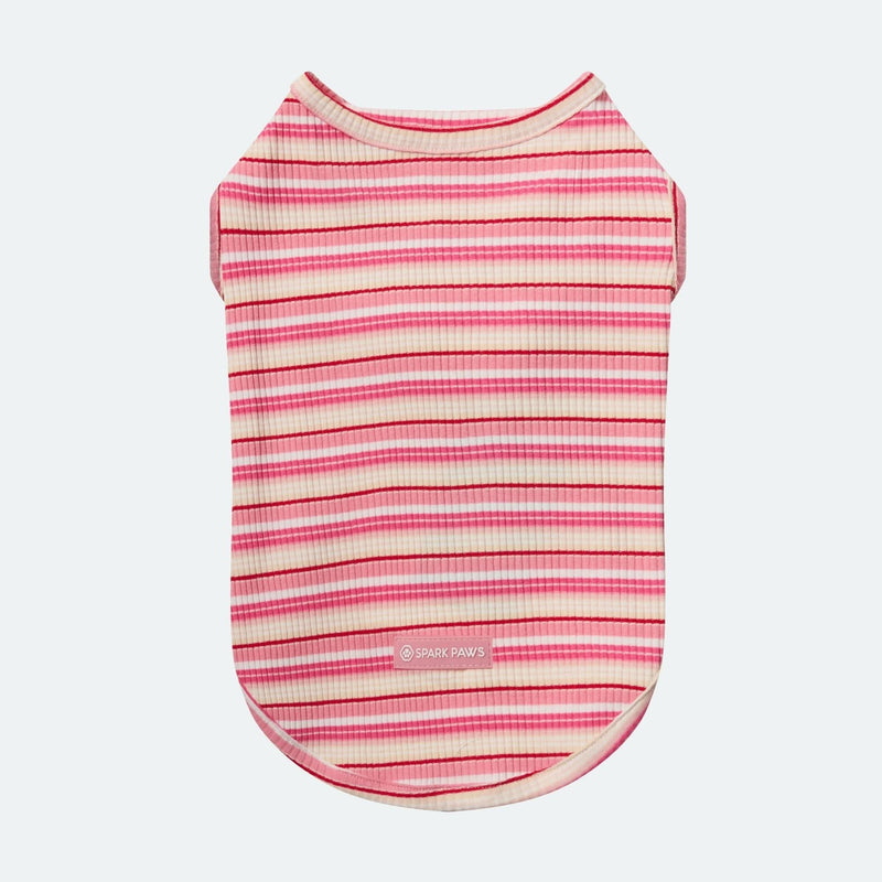 Stripe Shirt - Pink Red