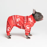 Dog Christmas Pajama - Dasher Red
