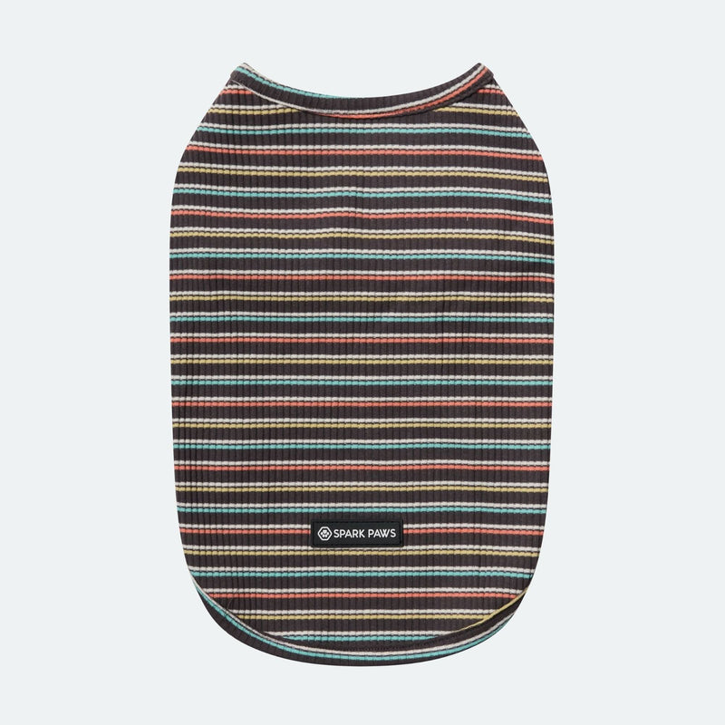 Black Coral Stripe Shirt