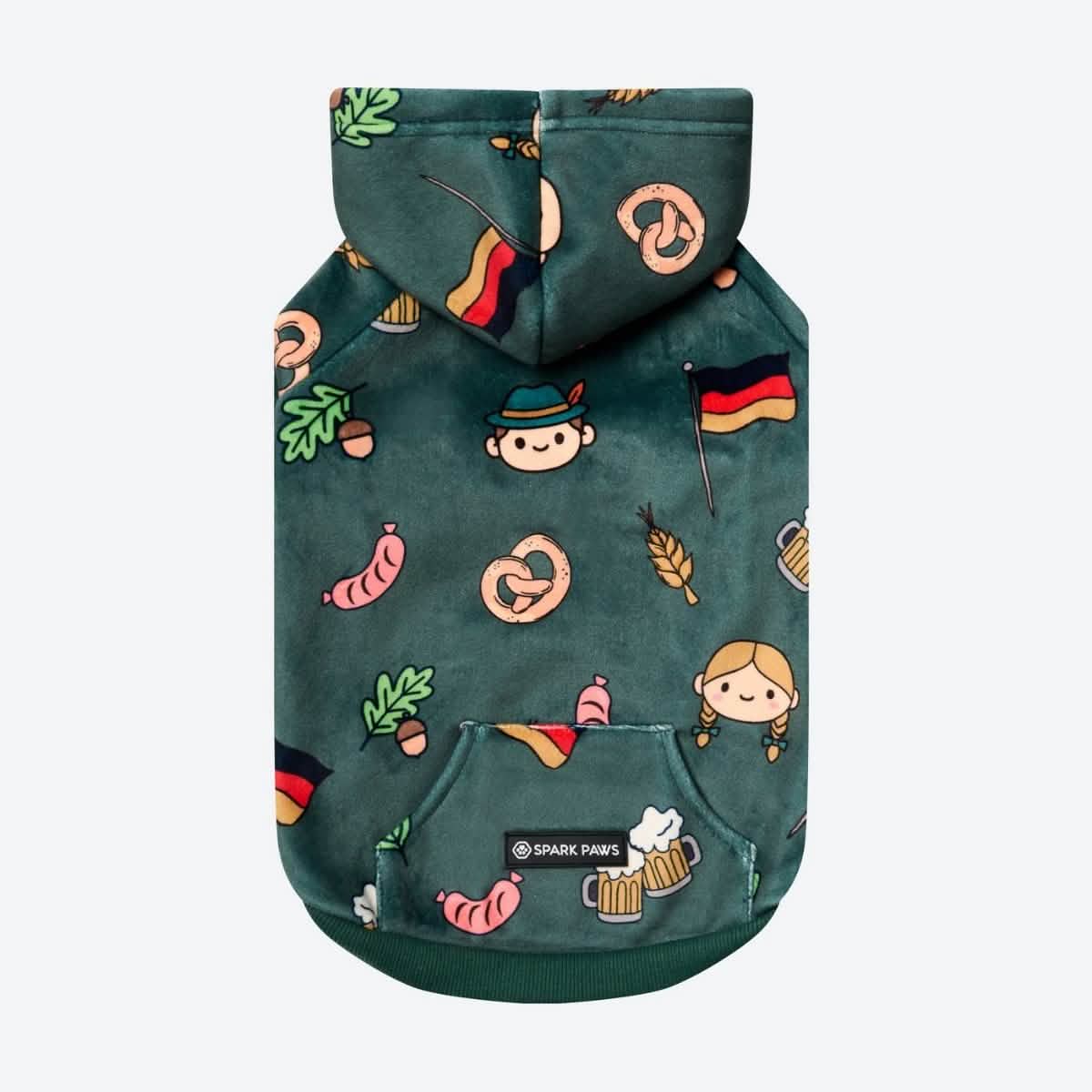 The Germany Dog Hoodie - Dark Green – SPARK PAWS
