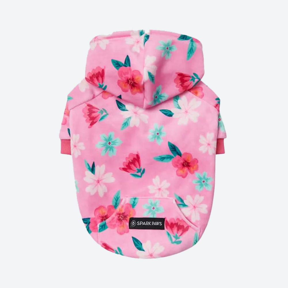 Blossom Dog Hoodie - Pink – SPARK PAWS