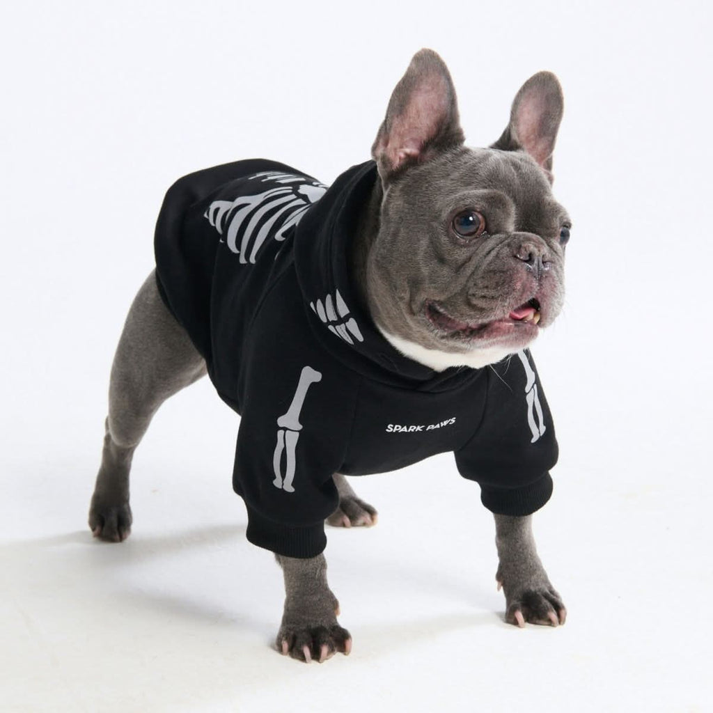 Halloween Dog Hoodie - Reflective Skeleton – SPARK PAWS