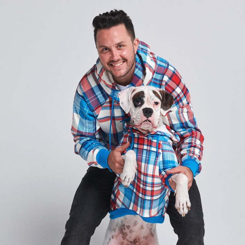 Plaid Human Hoodies