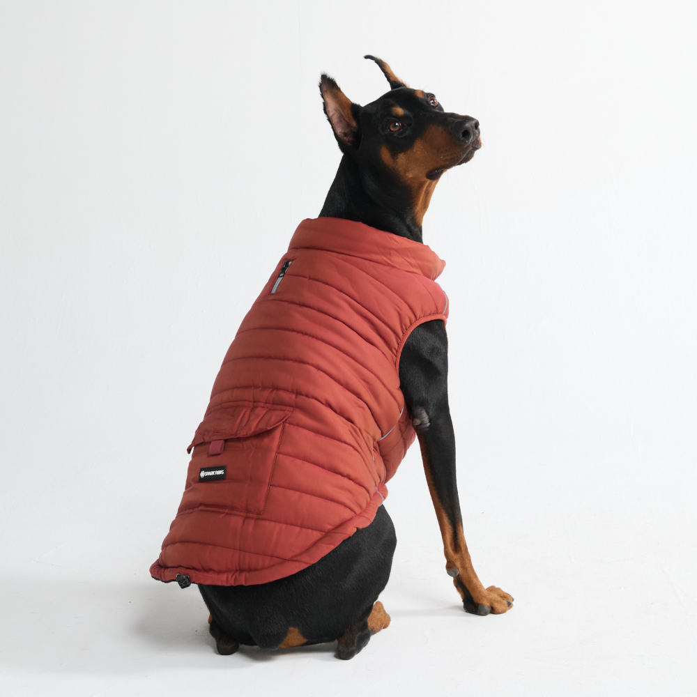 WarmShield Water-Resistant Jacket - Crimson – SPARK PAWS