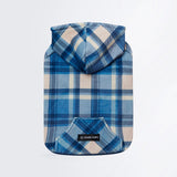 Blue Plaid Dog Hoodie