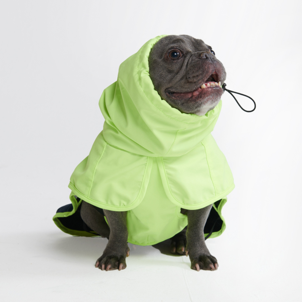Breatheshield™ Dog Raincoat - Lime White Navy – SPARK PAWS