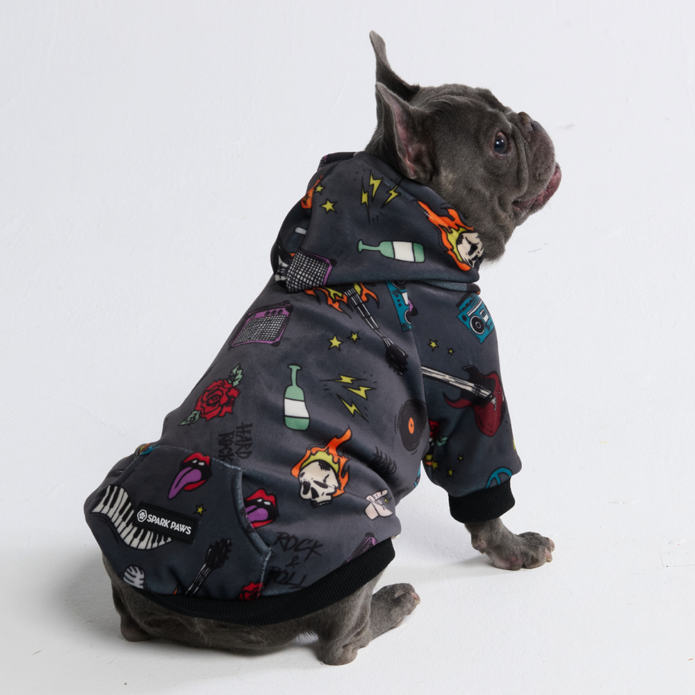 Rock and Roll Dog Hoodie – SPARK PAWS