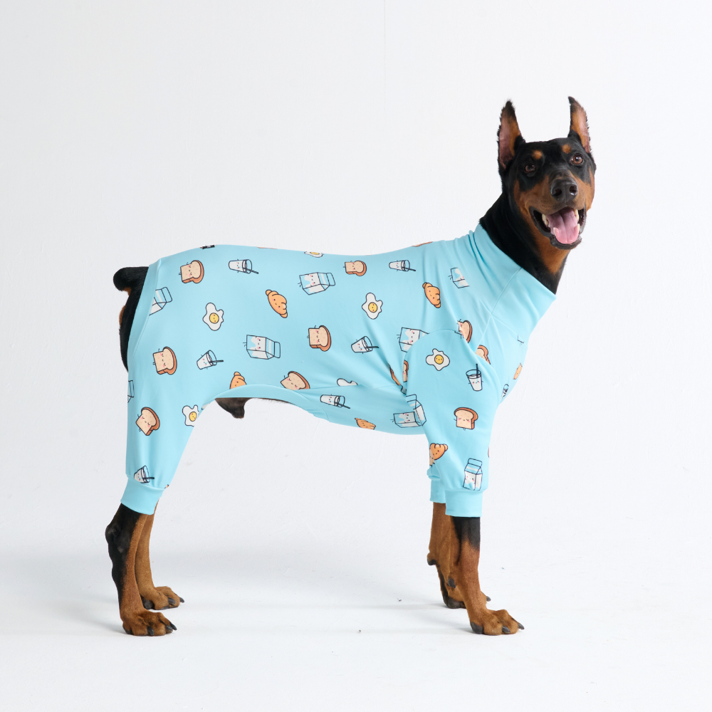 Dog Pajama - Breakfast Blue – SPARK PAWS