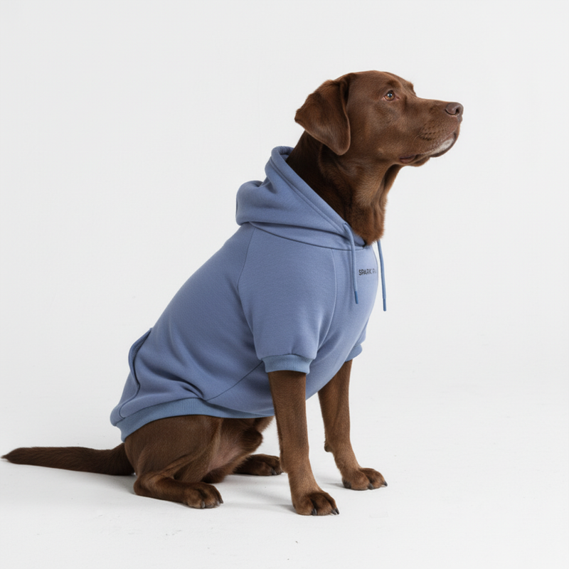 Essential Slate Blue Hoodie||size:3XL