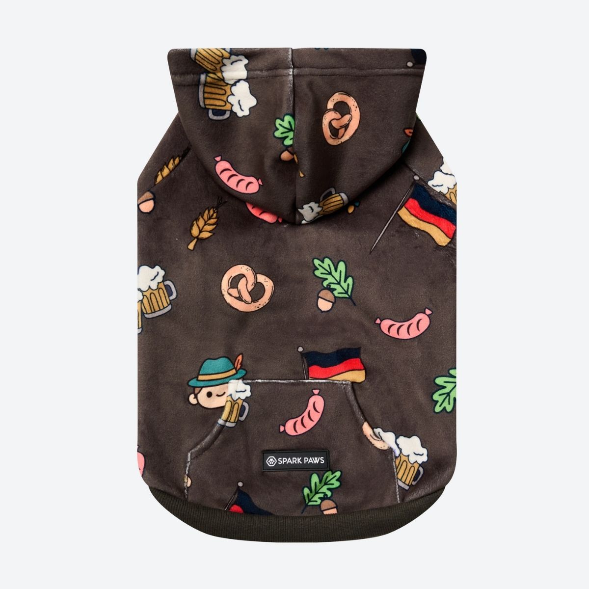 The Germany Dog Hoodie - Dark Brown – SPARK PAWS