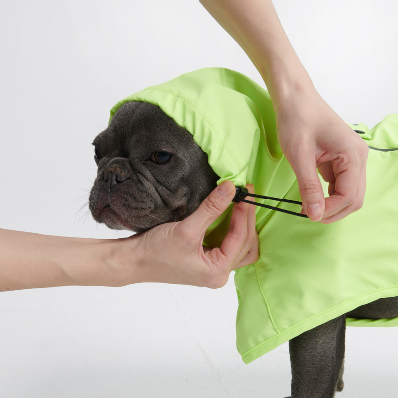 Breatheshield™ Dog Raincoat - Lime White Navy – SPARK PAWS