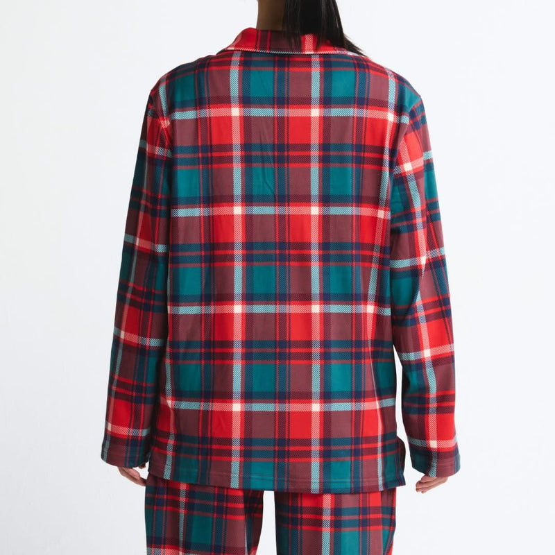 Human Pajama Top - Green and Red Plaid