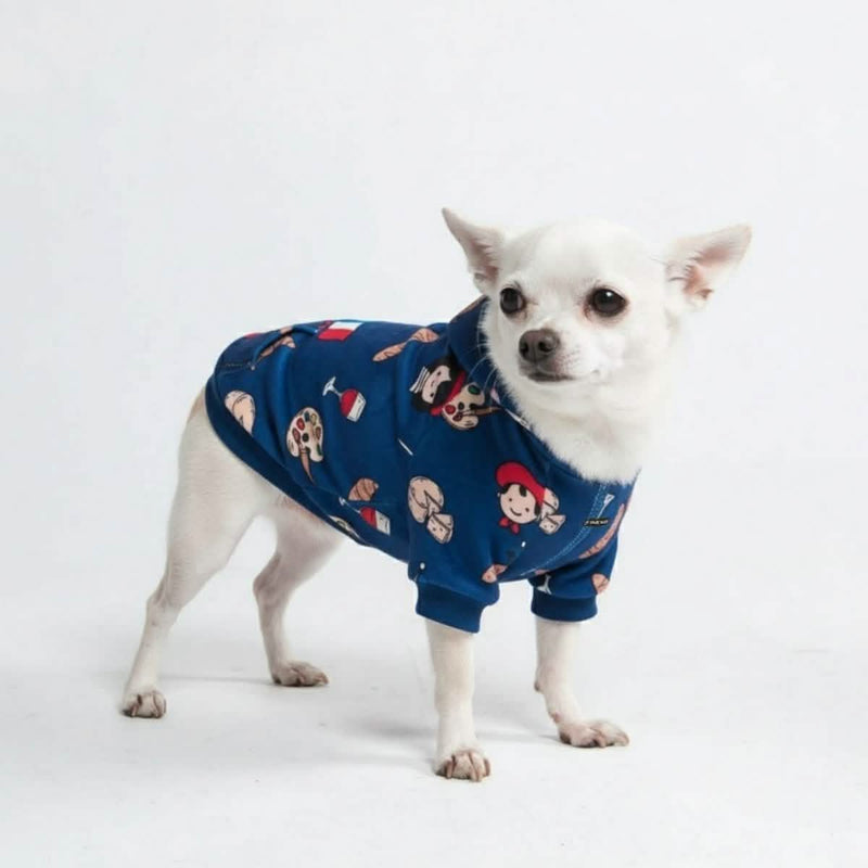 The France Dog Hoodie - Blue – SPARK PAWS