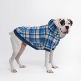 Blue Plaid Dog Hoodie